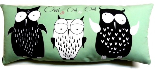 Poduszka dekoracyjna z sowami-owl&owl&owl Gaul Designs