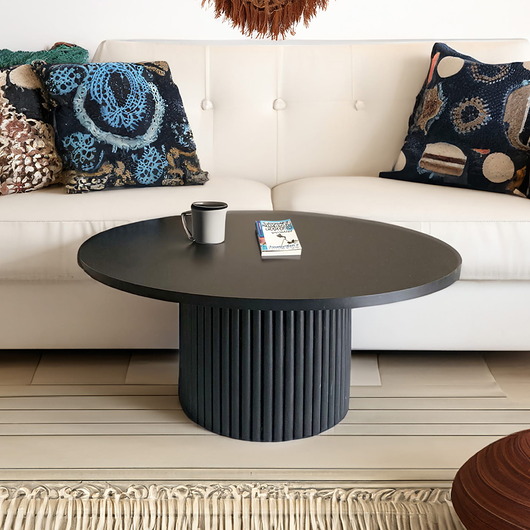 stoliki kawowe Stolik ryflowany Riffel Black