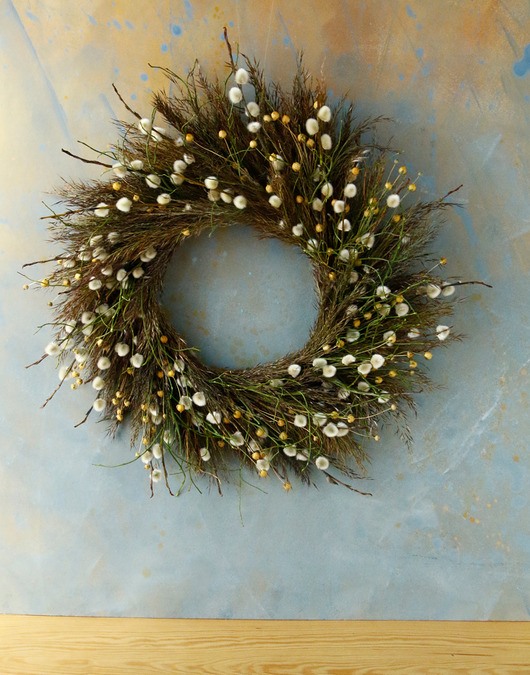 wianki Wianek dekoracyjny, wiosenny, na drzwi lub ścianę