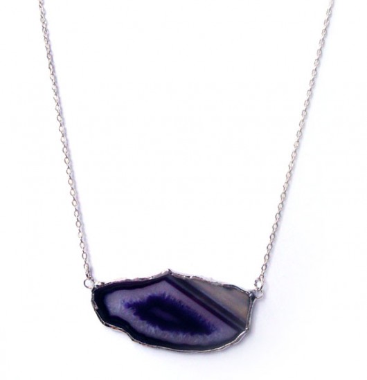Purple Agate / Necklace Monika Roth