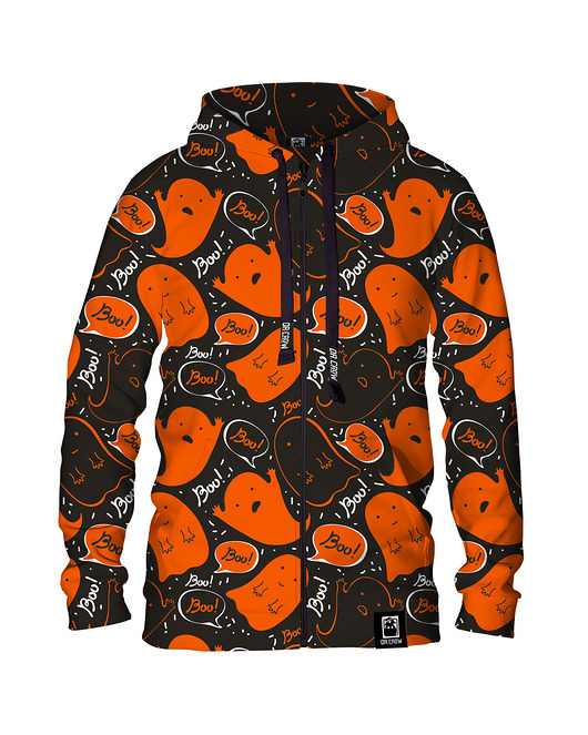 bluza z kapturem damska Damska Bluza Expres Zamek DR.CROW Boo Ghost