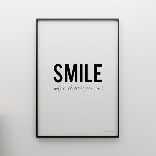 SMILE - grafika 70x50 MINIMALLIVING