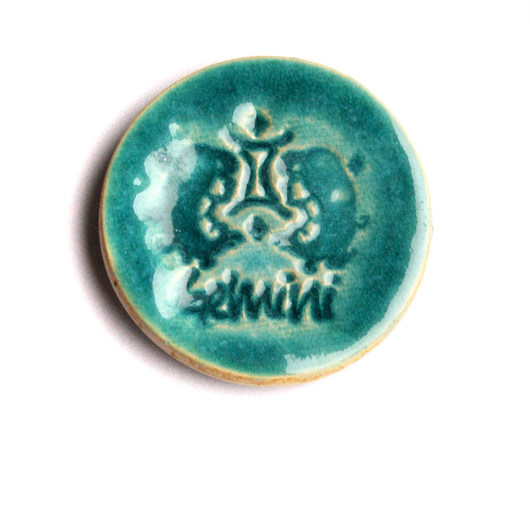 bliźnięta :: magnes ceramiczny :: znaki zodiaku kaktusia