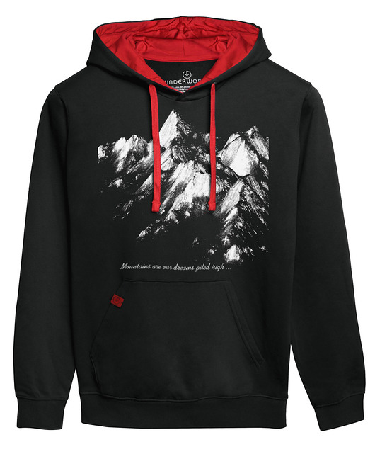 bluzy męskie Bluza kangurka UNDERWORLD unisex Mountains