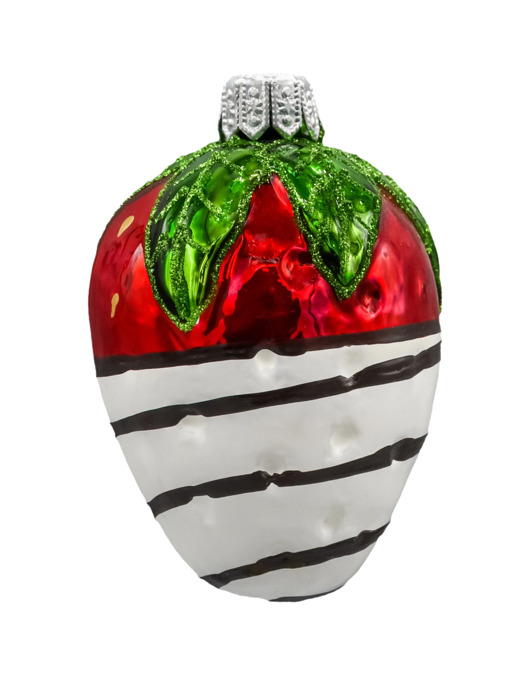 ozdoby choinkowe Bombka choinkowa: Truskawka w białej czekoladzie