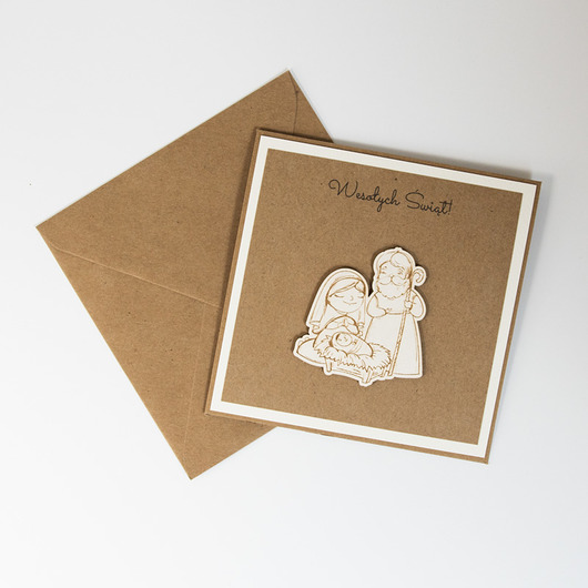 kartki świąteczne Kartka świąteczna szopka