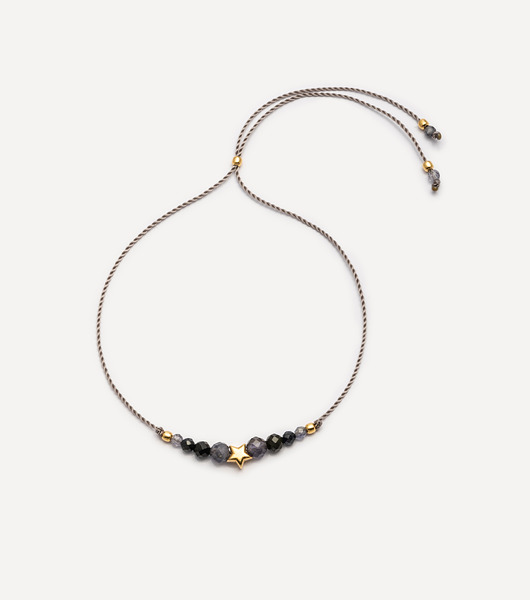 bransoletki na sznurku Bransoletka pozłacana na sznureczku Starry Night