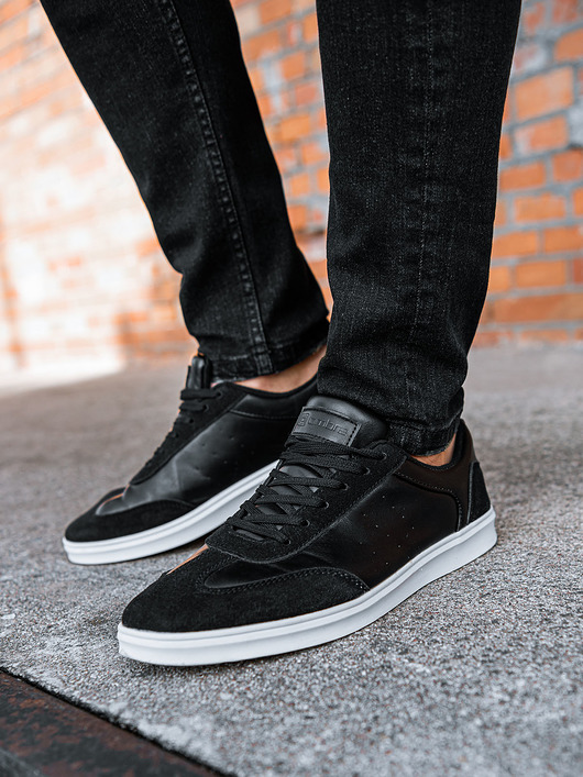 buty męskie Buty męskie trampki OLDSCHOOL - czarne V2 T373