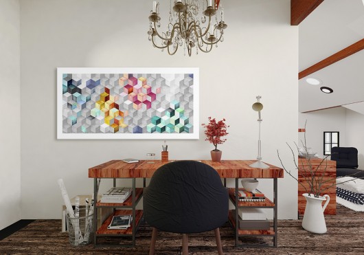 OBRAZ NA PŁÓTNIE - ABSTRAKCJA - 120x60cm LUdesign gallery