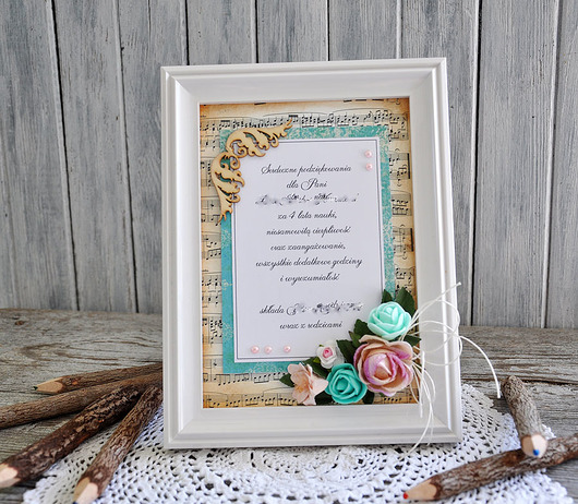 kartki scrapbooking Ramka z podziękowaniami dla nauczyciela