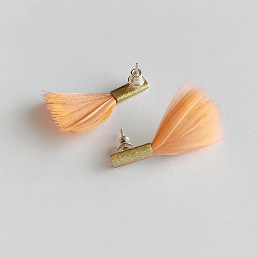 kolczyki z piórami PIÓRKO kolczyki
