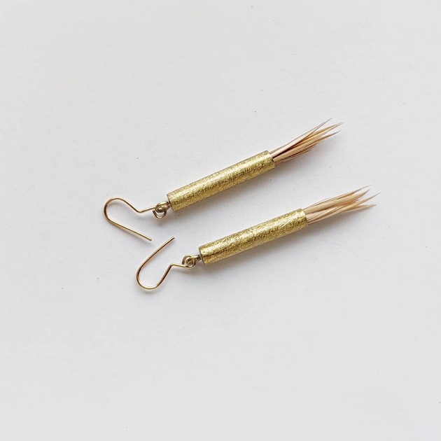 kolczyki z piórami PIÓRKO kolczyki