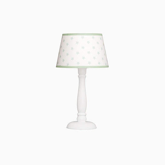 Lampka nocna biało-miętowa w gwiazdki Roomee Decor