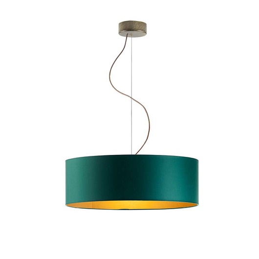 lampy wiszące Duża lampa wisząca do salonu w stylu urban jungle HAJFA GOLD fi - 50 cm