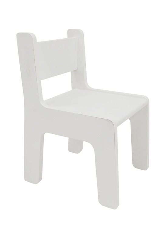 meble do pokoju dziecka Krzesełko dziecięce białe drewniane