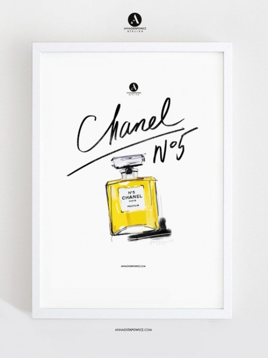 CHANEL No.5 / ilustracja A4 annaostapowicz