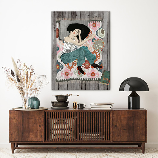 obrazy Obraz na płótnie Chwila dla siebie 70x100cm