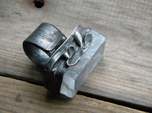  Iceland spar  -  surowy kryształ - pierścień Beata Trotter