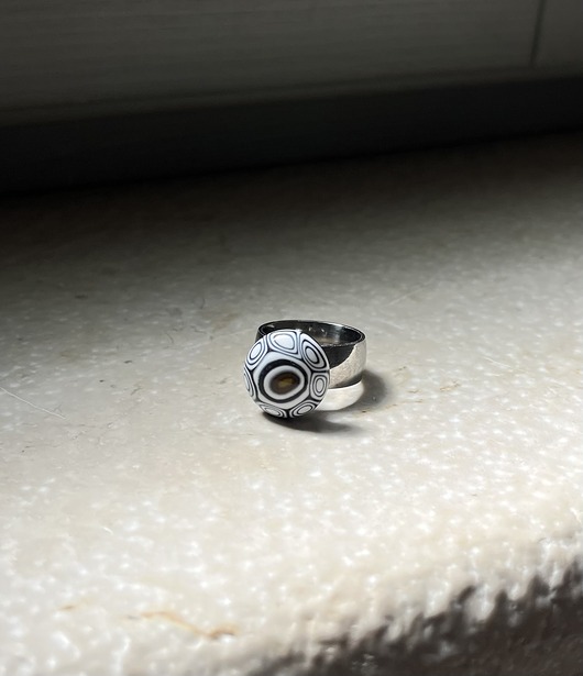 pierścionki srebrne Pierścionek z wymiennym oczkiem z kolekcji funky