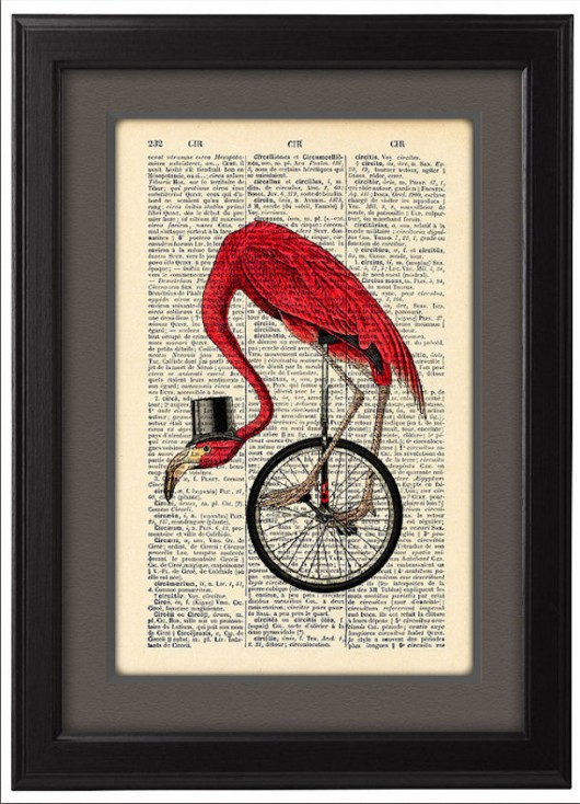 plakaty Plakat, poster, grafika, ilustracja, flaming