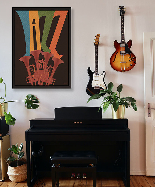 plakaty Jazz  - plakat muzyczny fine art