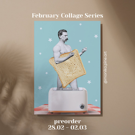 plakaty Plakat Kolaż Pan Tostowy