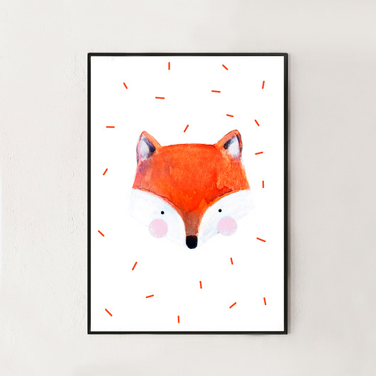 Plakat Lisek Parysek A3 manufakturaladnie