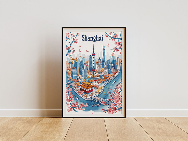 plakaty Plakat - Shanghai vibe