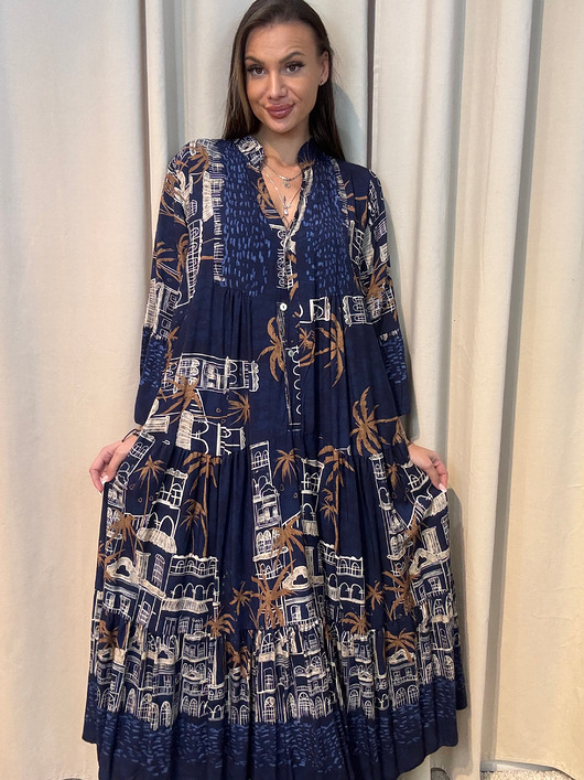 sukienki maxi damskie Wiskozowa sukienka Marina