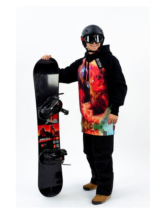 bluzy męskie Męska Bluza Snowboard DR.CROW Fraktal