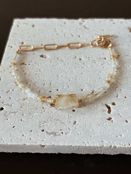 bransoletki z kamieni naturalnych Bransoletka Cytryn