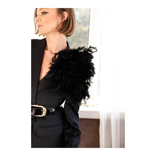 broszki Duża broszka z piór