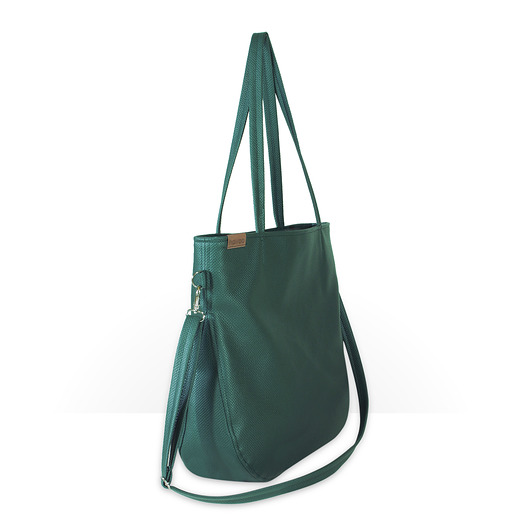 Pacco bag torebka zielona na zamek vegan hairoo