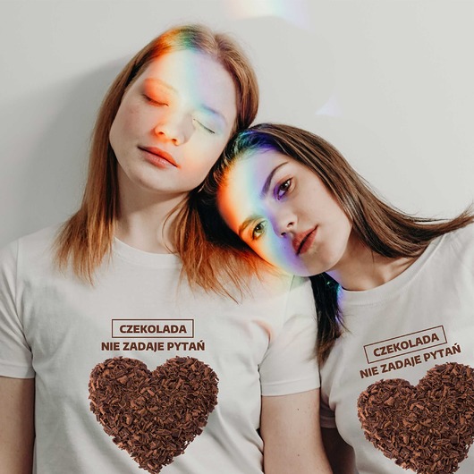 Koszulka damska organiczna z nadrukiem Czekolada ART ORGANIC