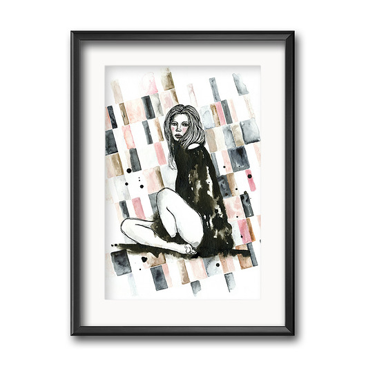 Kate II, wydruk autorskiej ilustracji 21x30 cm JUST ILUST Justyna Małczak