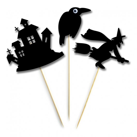Kształty na patyku HALLOWEEN Wiewiórka i Spółka