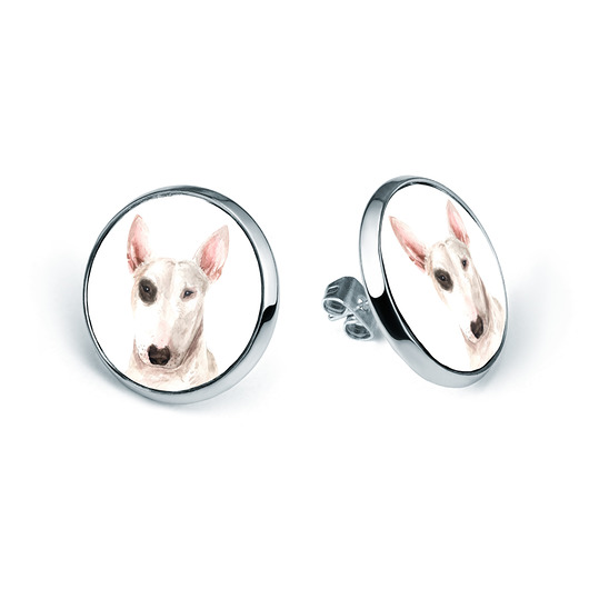 kolczyki - inne Kolczyki sztyfty BULL TERRIER rasowy pies