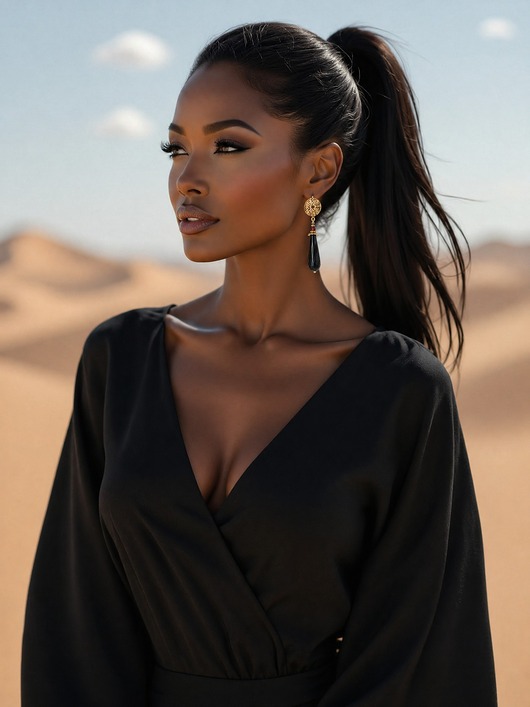 kolczyki z kamieniami Kolczyki Alloys Collection - Onyksowe kropelki