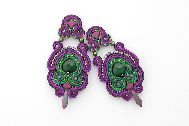 kolczyki soutache Eleganckie kolczyki