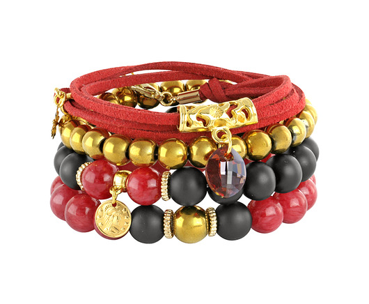Frida 4 - red,gold & black. Lavoga