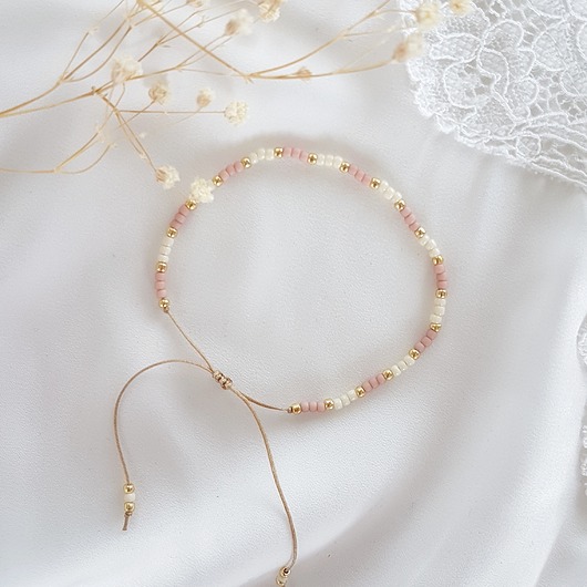 bransoletka z drobnych koralików LEI handmade 