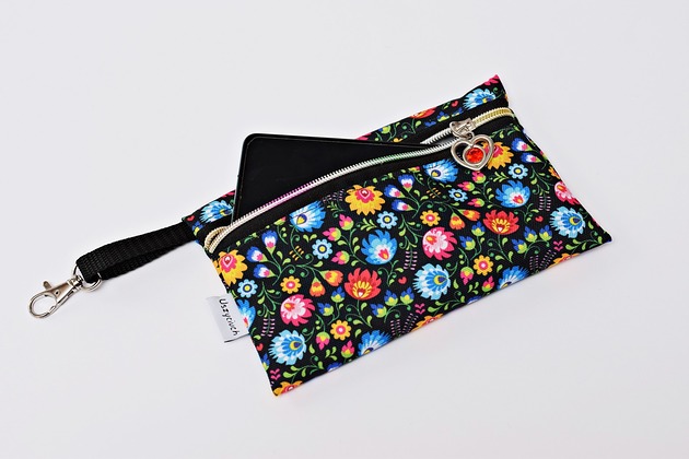 etui na telefon Etui na telefon na klucze etui do torebki łowicki folk