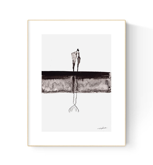 plakaty Obraz 21X30 malowany ręcznie na papierze