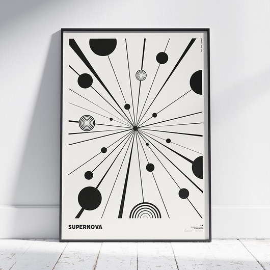 plakaty Plakat abstrakcyjny, abstrakcja, geometria - Supernowa