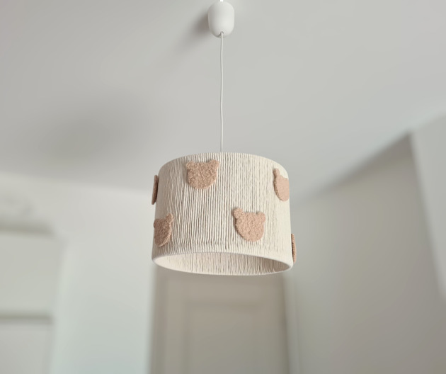 lampy do pokoju dziecka Lampa wisząca do pokoju dziecka- Beżowe misie bouncle