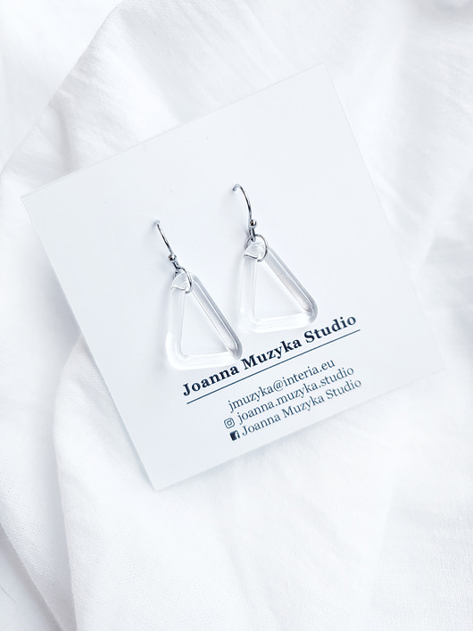 TRIANGLE - kolczyki ze szkła Joanna Muzyka Studio