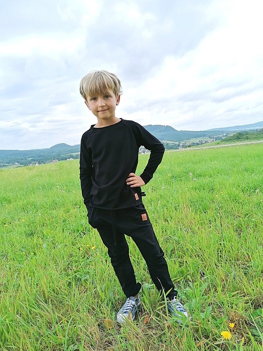 SPODNIE BAGGY DAX Black martababy