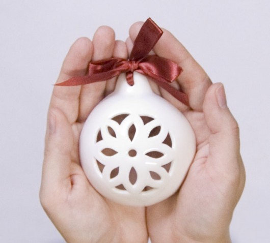 Zestaw porcelanowych ozdób.  imkadesign