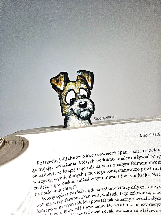 zakładki do książek Zakładka do ksiązki Foksterier Rysia