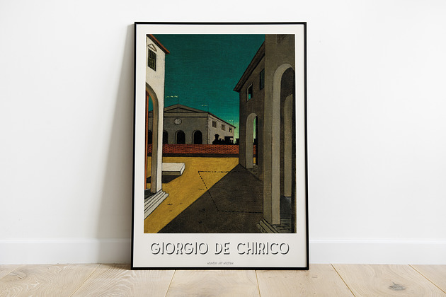 Giorgio de Chirico- plakat wystawowy Pas De LArt